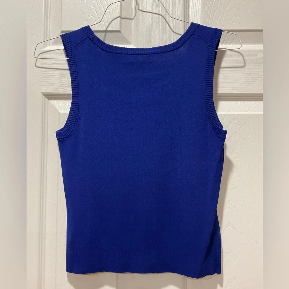 Sweater with matching shell set in blue - Picture 5 of 8